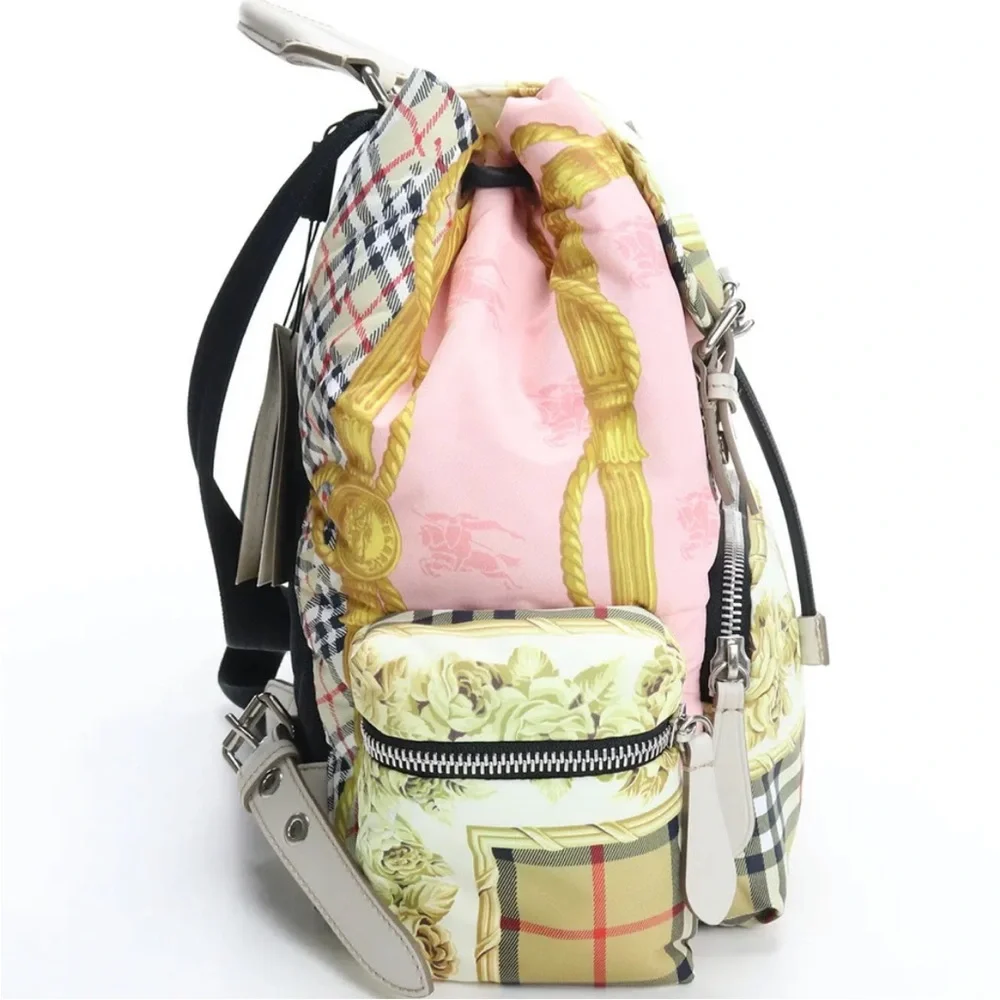 Burberry medium ruff sack silk puffer backpack. Like new. - Picture 6 of 7